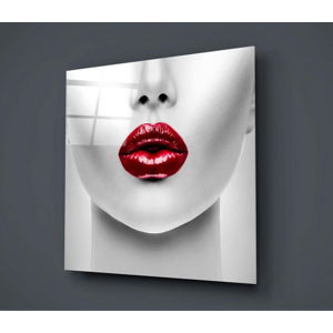 Skleněný obraz Insigne Lips Rojo, 50 x 50 cm