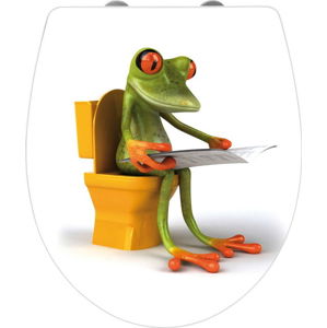 WC sedátko se snadným zavíráním Wenko Frog News, 45 x 38,8 cm