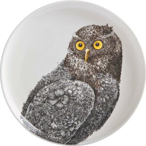 Bílý porcelánový talíř Maxwell & Williams Marini Ferlazzo Owl, ø 20 cm
