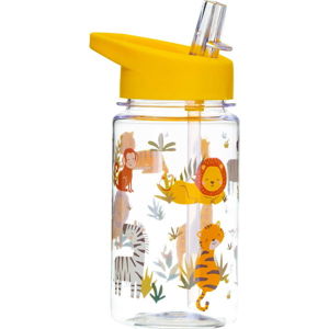Dětská láhev na vodu s brčkem Sass & Belle Drink Up Safari, 400 ml