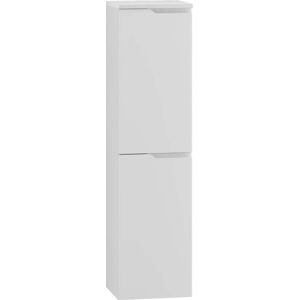 Bílá vysoká závěsná koupelnová skříňka 35x137 cm Nicea – STOLKAR