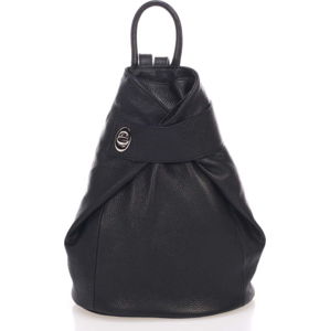 Černý kožený batoh Lisa Minardi Narni