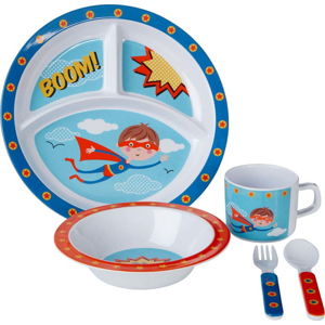 5dílný jídelní dětský set Premier Housewares Super Rupert