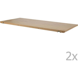 Přídavné desky k jídelnímu stolu v dekoru dubu v sadě 2 ks 102x45 cm Marte - Actona