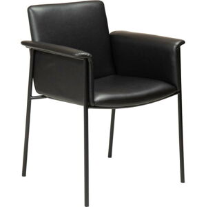 Černá jídelní židle z imitace kůže DAN-FORM Denmark Vale