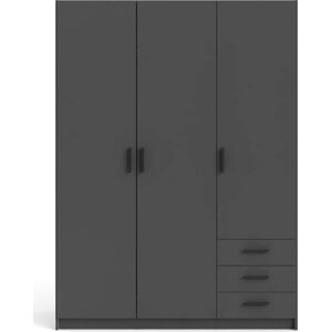 Tmavě šedá šatní skříň 147x200 cm Sprint - Tvilum