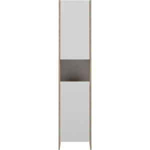 Bílá koupelnová skříňka s hnědým korpusem TemaHome Biarritz, šířka 38,2 cm