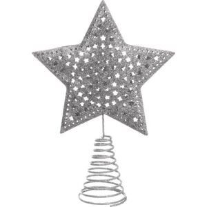 Hvězda na vánoční strom ve stříbrné barvě Unimasa Terminal
