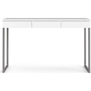 Bílý pracovní stůl Tvilum Function Plus, 126 x 52 cm