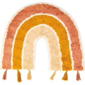 Oranžovo-růžový dětský bavlněný koberec Sass & Belle Earth Rainbow, 50 x 60 cm