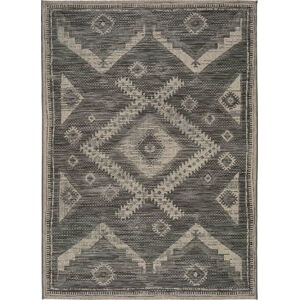 Šedý venkovní koberec Universal Devi Ethnic, 80 x 150 cm
