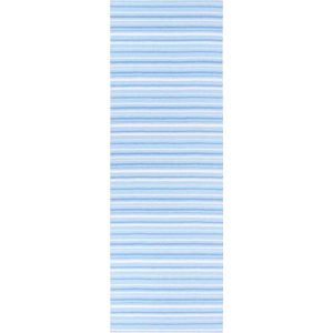 Modro-bílý běhoun vhodný do exteriéru Narma Hullo, 70 x 200 cm