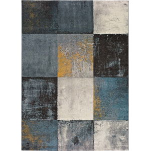 Tmavě šedý koberec Universal Adra Azulo, 133 x 190 cm