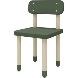 Zelená dětská židle Flexa Dots