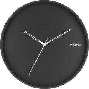 Černé nástěnné hodiny Karlsson Hue, ø 40 cm