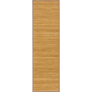 Bambusový koberec běhoun v přírodní barvě 60x200 cm – Casa Selección