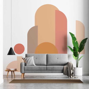Samolepka na zeď 185x150 cm Abstract Sunset – Ambiance