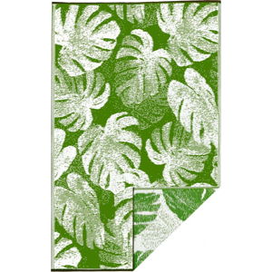Zelený oboustranný venkovní koberec z recyklovaného plastu Fab Hab Panama Green, 120 x 180 cm