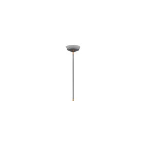 Černé hliníkové hrábě s násadou na listí Fiskars Solid, šířka 41,5 cm
