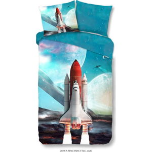 Dětské bavlněné povlečení Good Morning Space Shuttle, 140 x 200 cm