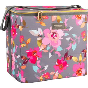 Květovaná chladící taška Navigate Grey Floral, 20 l