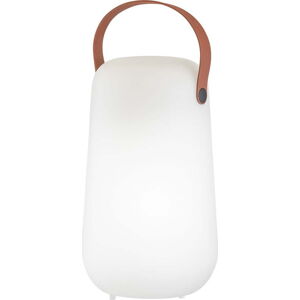 Bílo-hnědá LED stolní lampa (výška 26 cm) Collgar – Fischer & Honsel