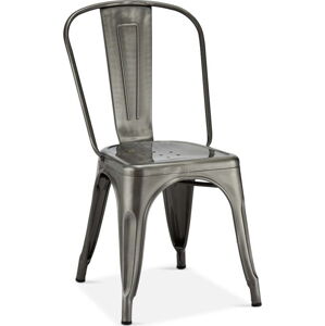 Světle šedé kovové jídelní židle v sadě 2 ks Korona – Furnhouse