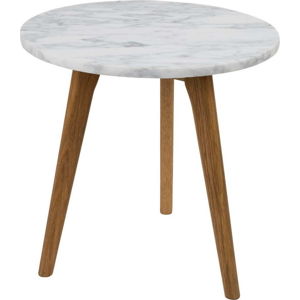 Odkládací stolek s deskou v dekoru kamene Zuiver, ⌀ 40 cm
