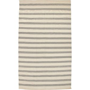 Béžový bavlněný koberec Bloomingville Mini Stripe, 140 x 240 cm