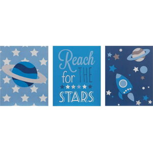 Dětské obrázky v sadě 3 ks 16x20 cm Reach for the Stars – Premier Housewares