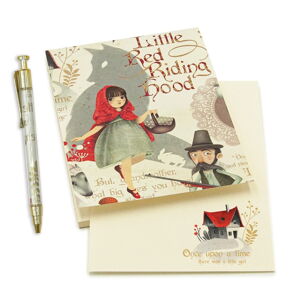 Poznámkový blok s propiskou 50 stránek formát A6 Little Red Riding Hood – Kartos