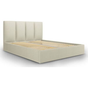 Béžová dvoulůžková postel Mazzini Beds Juniper, 160 x 200 cm