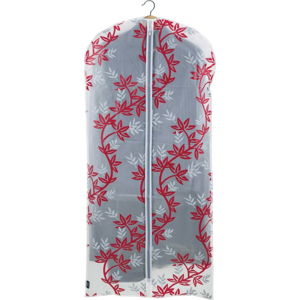 Červenobílý obal na šaty Domopak Living, délka 135 cm