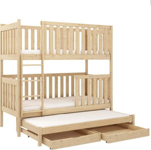 Patrová dětská postel s úložným prostorem 90x190 cm Emilka - Lano Meble