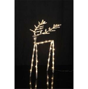 Svítící LED dekorace Star Trading Icy Deer, výška 40 cm