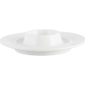 Bílý porcelánový talíř na vejce Mikasa Ridget
