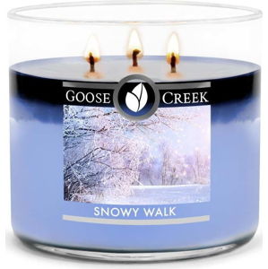 Vonná svíčka ve skleněné dóze Goose Creek Snowy Walk, 35 hodin hoření