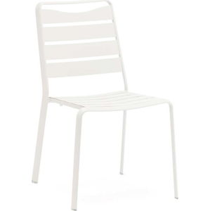 Sada 4 bílých zahradních židlí z hliníku Ezeis Spring