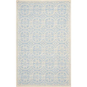 Vlněný koberec Safavieh Marina Blue, 274 x 182 cm