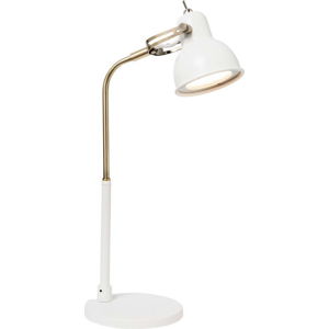 Bílá stolní lampa s LED světlem SULION Bang