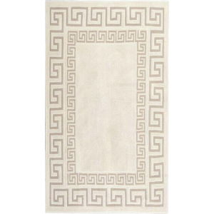 Krémový odolný bavlněný koberec Vitaus Versace, 120 x 180 cm