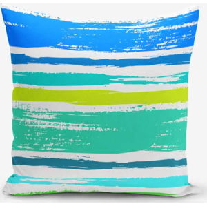 Povlak na polštář s příměsí bavlny Minimalist Cushion Covers Colorful Boyama Desen, 45 x 45 cm