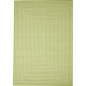 Zelený venkovní koberec Floorita Braid, 160 x 230 cm