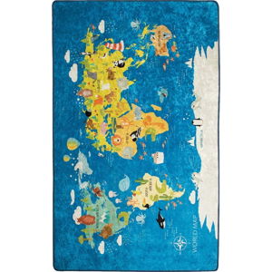 Dětský koberec World Map, 140 x 190 cm