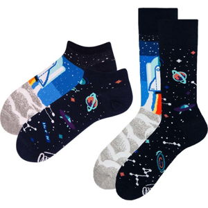 Sada 2 párů klasických a kotníkových ponožek Many Mornings Space, vel. 39-42