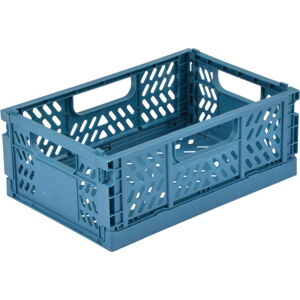 Modrý plastový úložný box 21x14.5x8 cm – Homéa