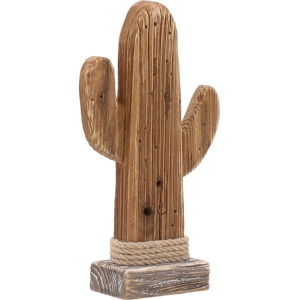 Dřevěná soška InArt Cactus, výška 29 cm