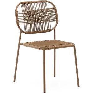 Hnědá kovová zahradní židle Talaier – Kave Home