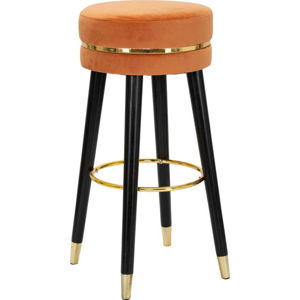 Černá barová židlička Mauro Ferretti Paris Ruggine/Gold