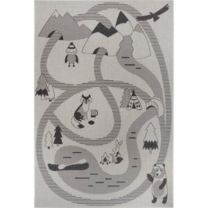 Krémový dětský koberec Ragami Animals, 200 x 290 cm
